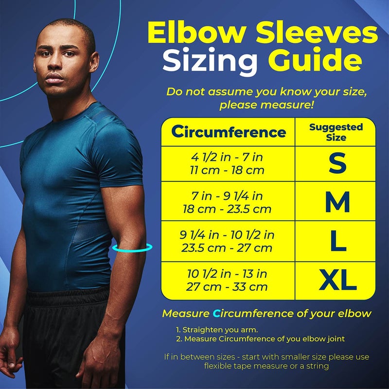 Sparthos Elbow Compression Sleeve (Pair) â€“ Tendonitis Elbow Brace Golfer's Tennis Elbow Support for Men and Women â€“ Arthritis Bursitis Treatment Youth Kids Athletic Sport Basketball (Black-M) - Image 5